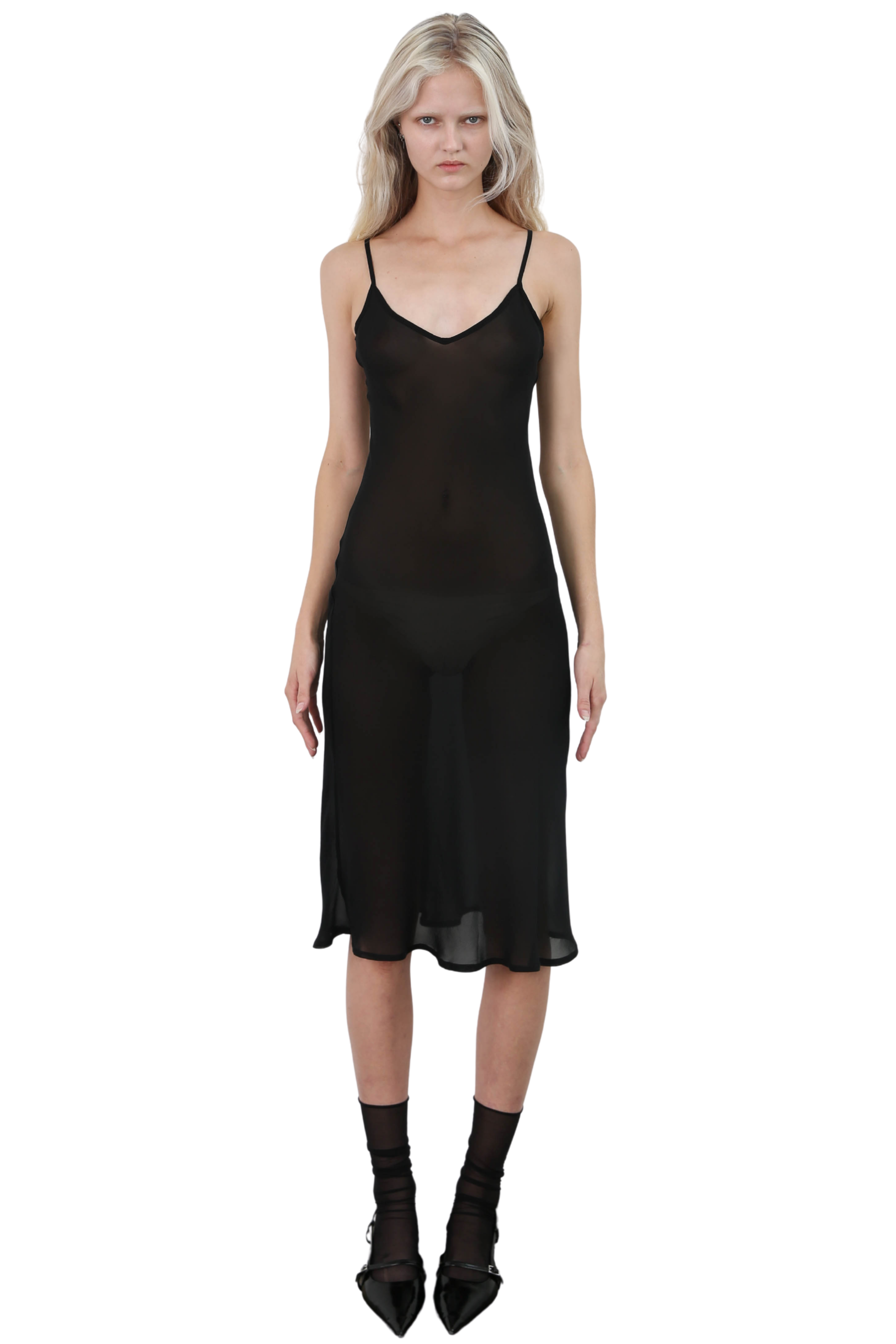 BIAS MIDI SLIP DRESS